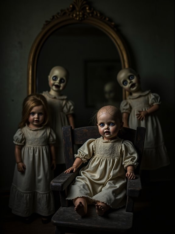 creepy dolls in unexpected locations