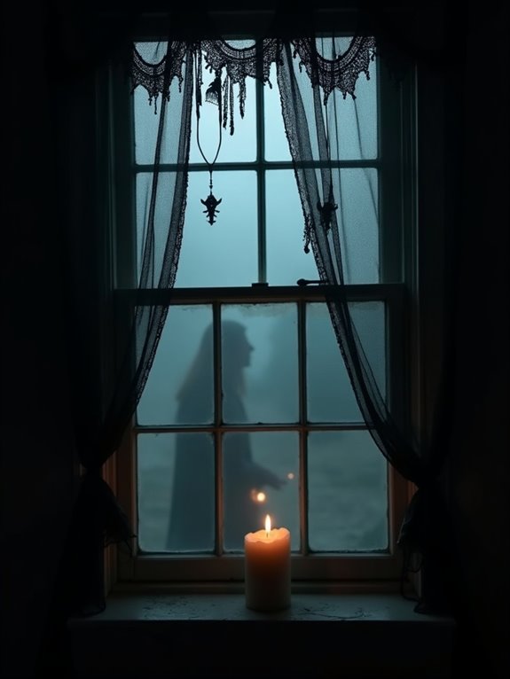 creepy ghostly window aesthetics