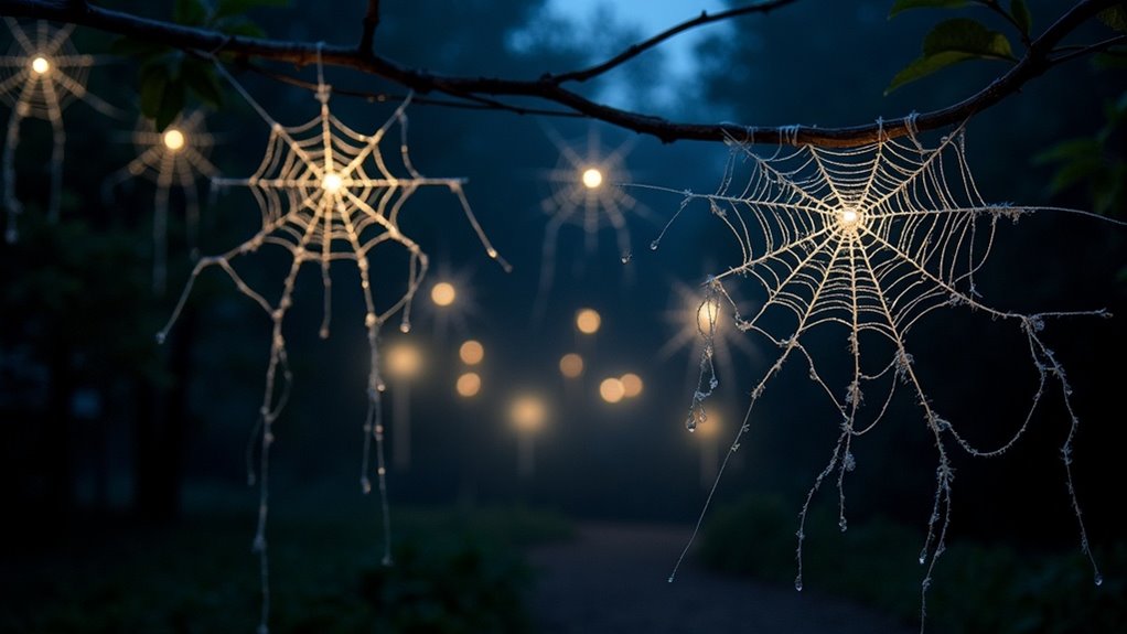 creepy glow spider lights