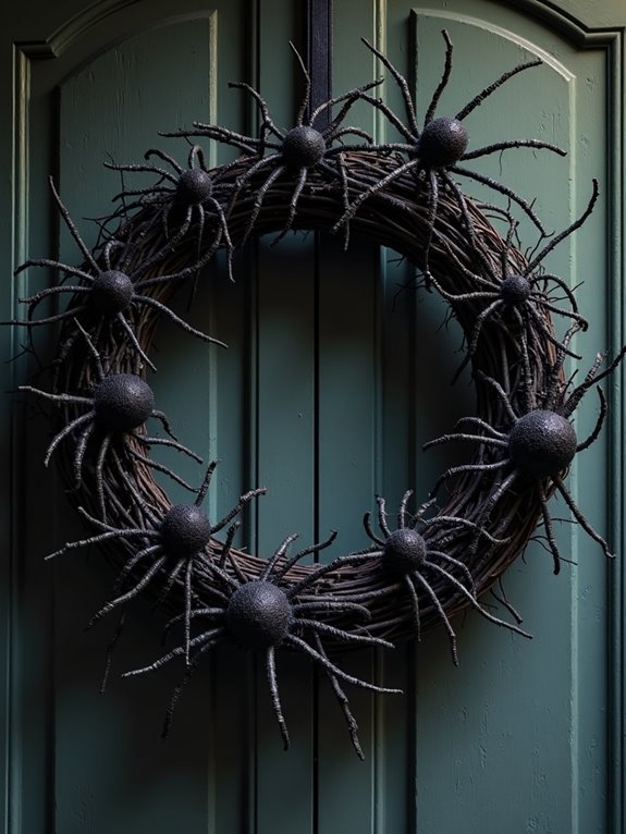 creepy halloween wreath decorations