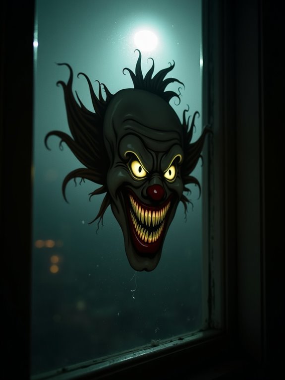 creepy lifelike clown decorations