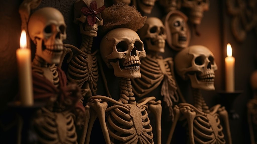 creepy skeleton decorations collection