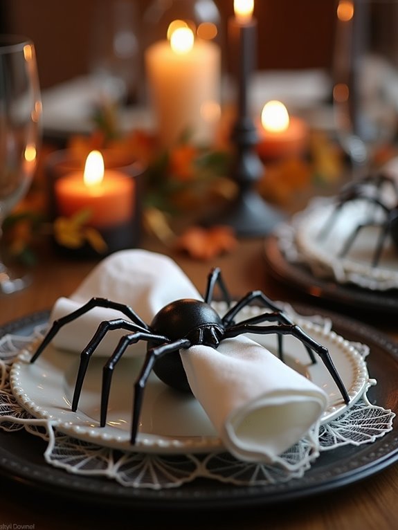 creepy spider napkin holders