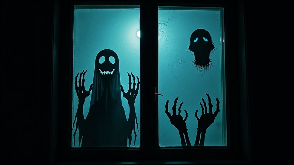 creepy window clings collection