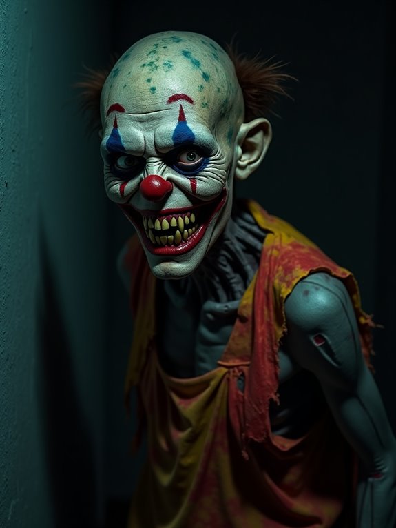 creepy zombie clown decoration