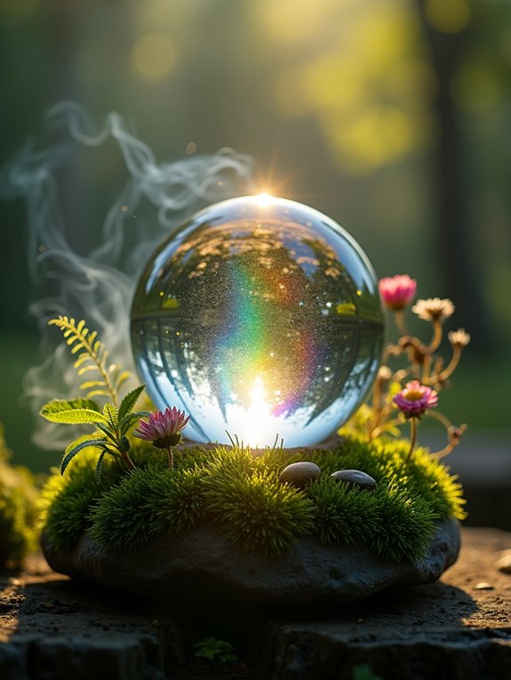 crystal ball terrarium creations