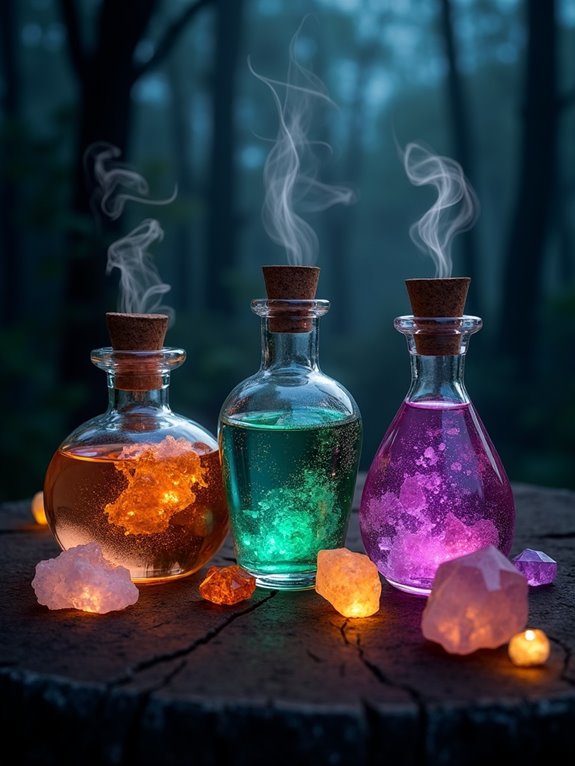 crystal healing potion enhancements