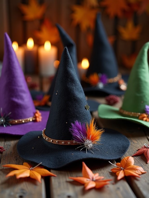 customizable felt witch hat