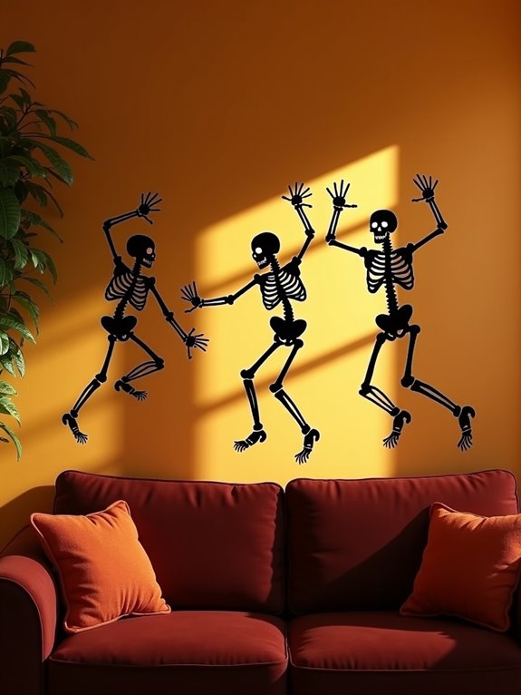dancing skeleton halloween decorations
