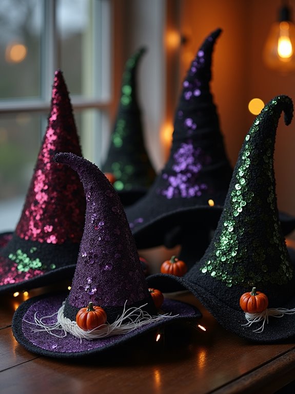 dazzling sequin witch hat