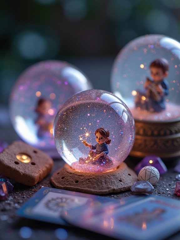 diy snow globe fortune teller
