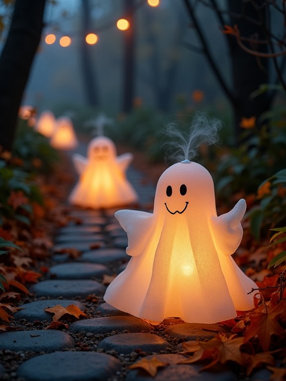 diy solar powered ghost lights
