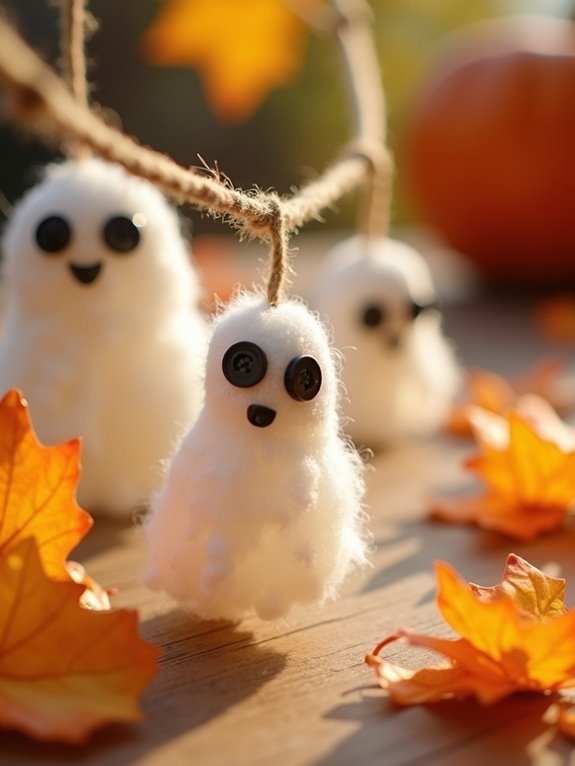 diy spooky ghost garlands