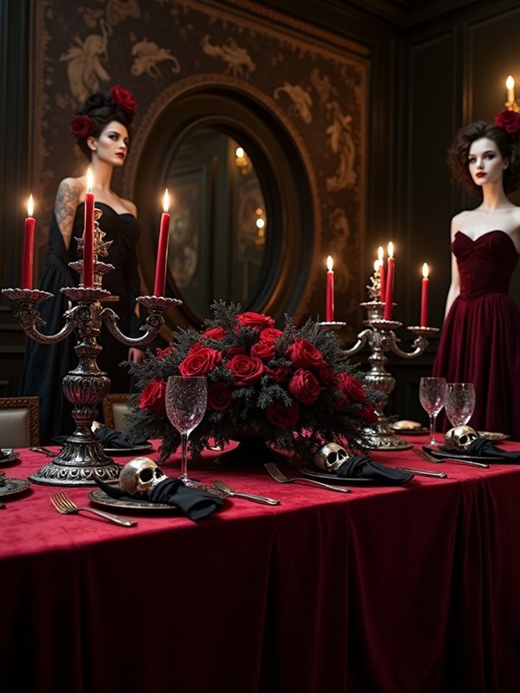 dramatic vampire themed portraits