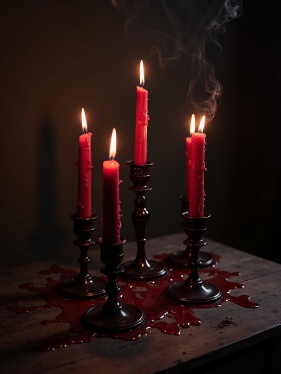 dripping blood candle craft