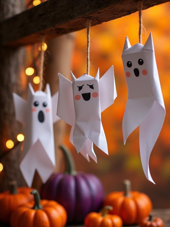 easy origami halloween decor