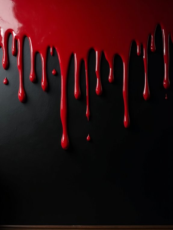 eerie blood drip decorations