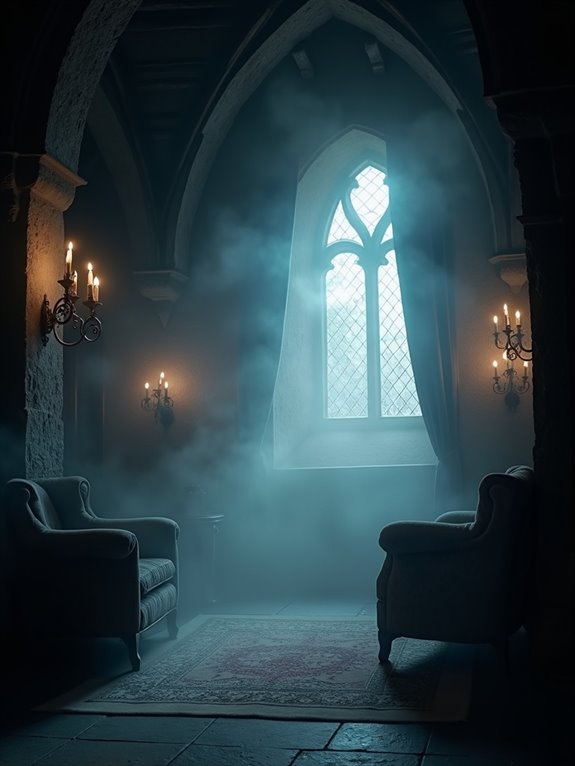 eerie candlelit gothic ambiance