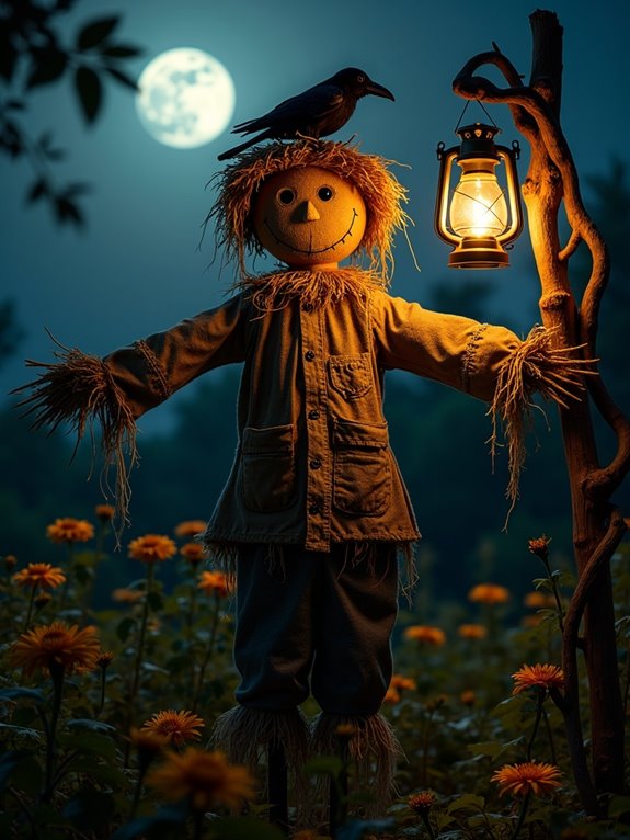 eerie charm with lantern