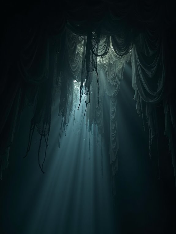 eerie creepy cloth drapes