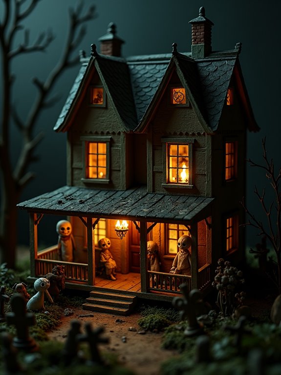 eerie cursed doll collection