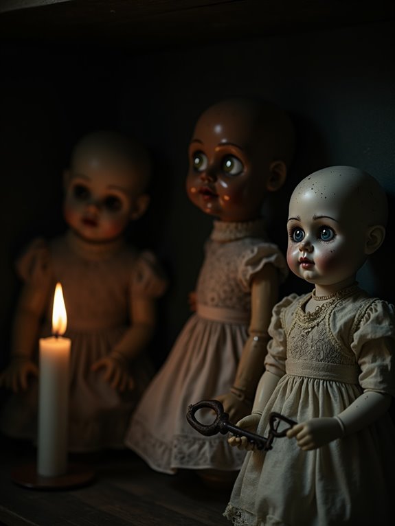 eerie dolls with hauntings
