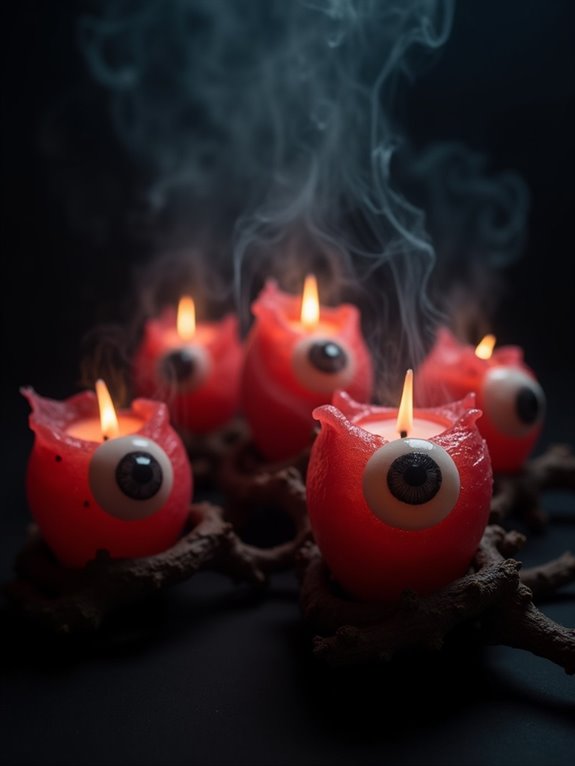 eerie eye ball candles