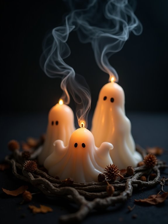 eerie flickering ghost candles