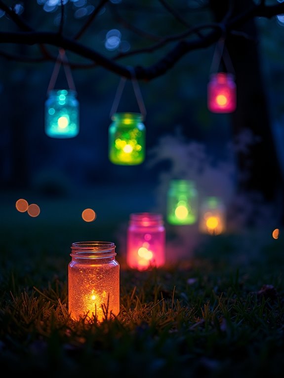 eerie glow stick lanterns