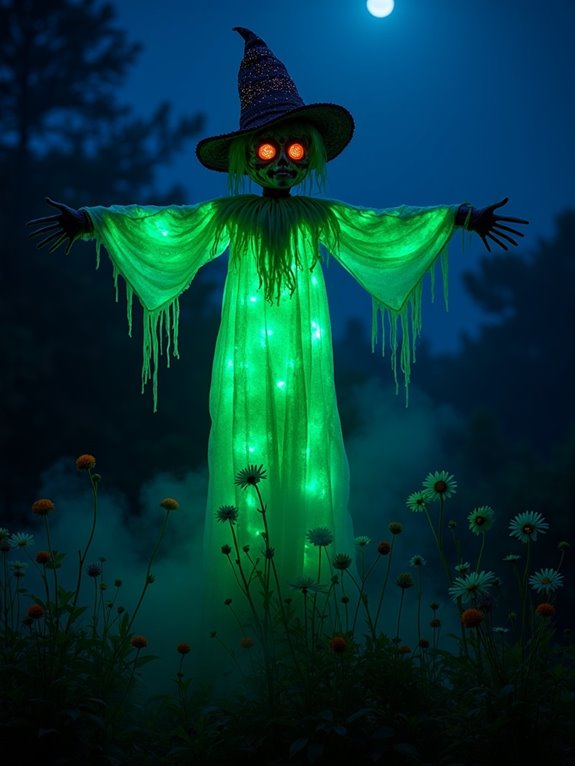 eerie glowing garden guardian