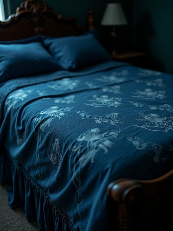 eerie gothic bedspread designs