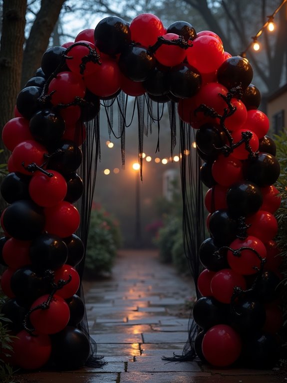 eerie gothic halloween arch