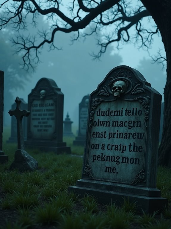 eerie gravestones whisper secrets