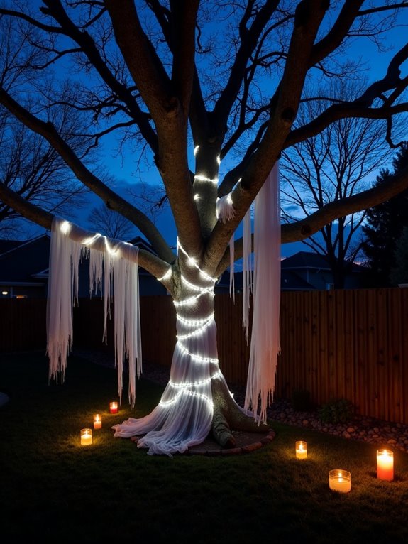 eerie halloween mummy lights