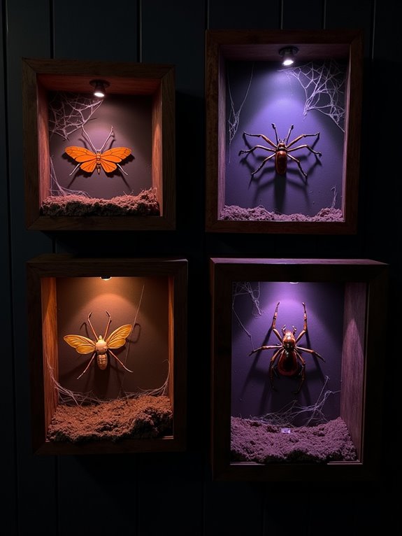 eerie insect habitat display