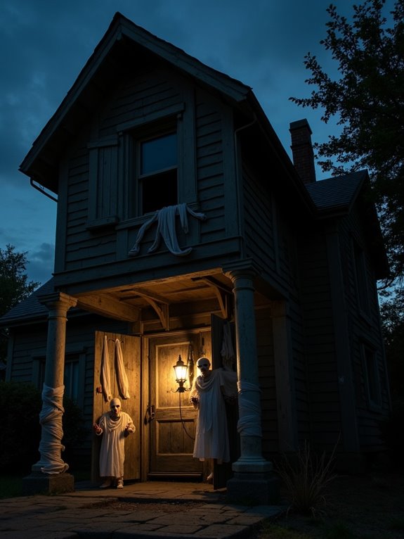 eerie mummy costume decorations