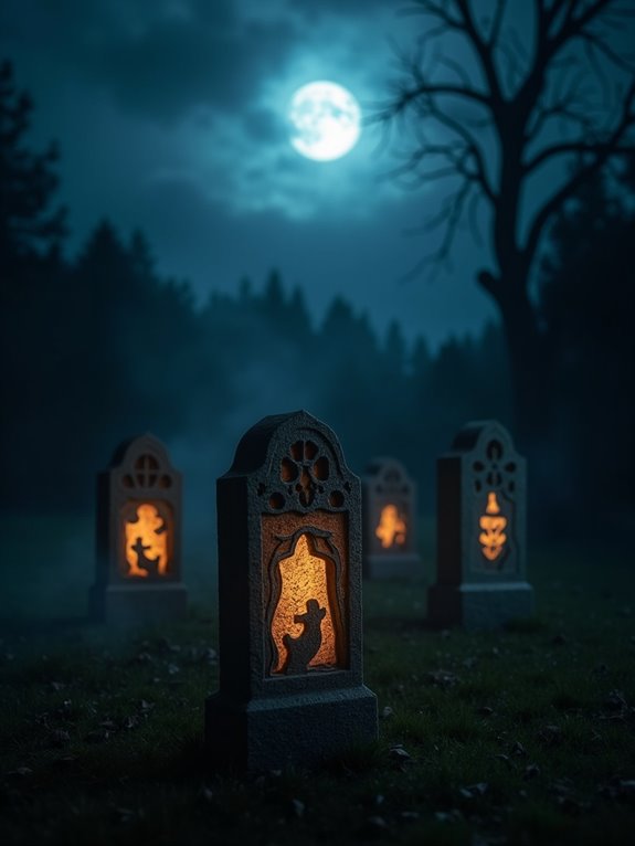 eerie sound triggered lanterns