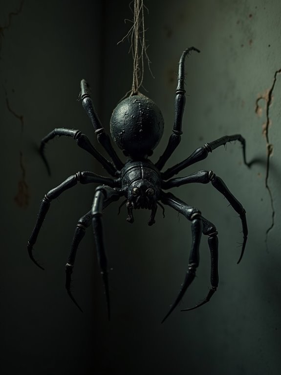 eerie spider skeleton decorations