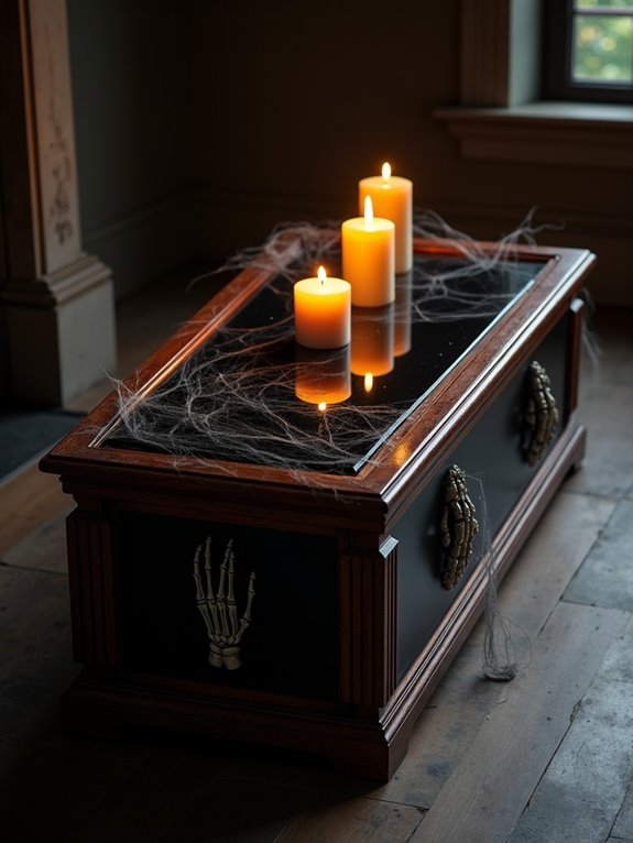 eerie stylish coffin table