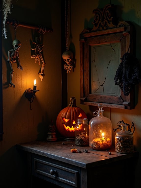 eerie vintage haunted decor