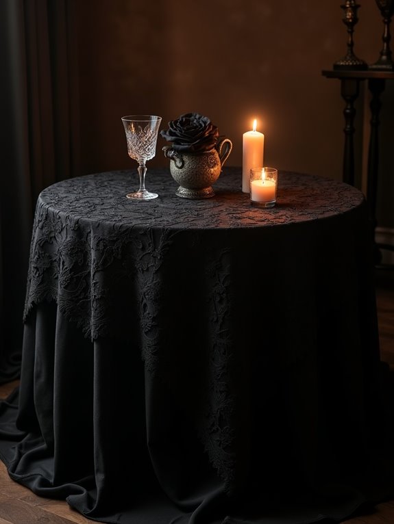 elegant gothic dining atmosphere
