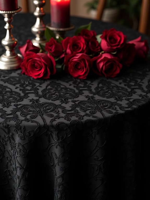 elegant vintage lace tablecloth