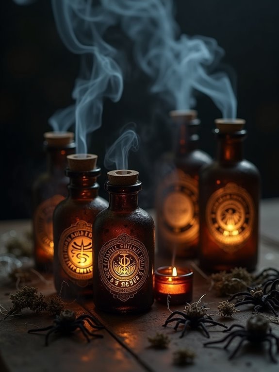 enchanted potion bottle candles