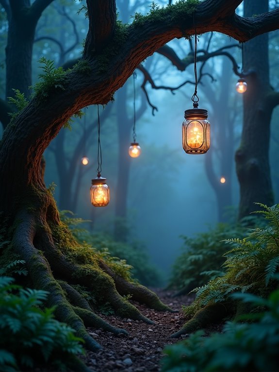 enchanted twinkling light jars