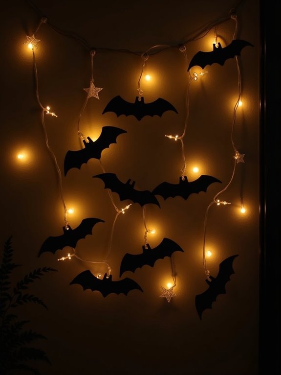 enchanting bat string lights