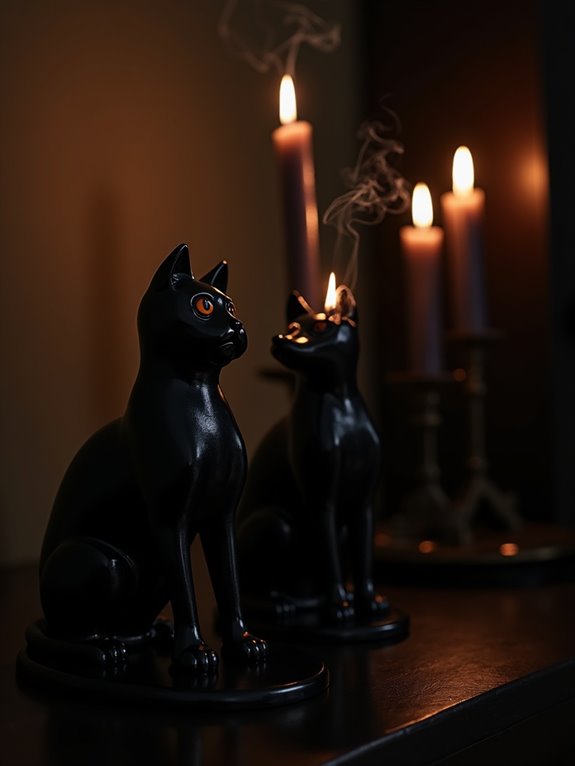 enchanting black cat decor
