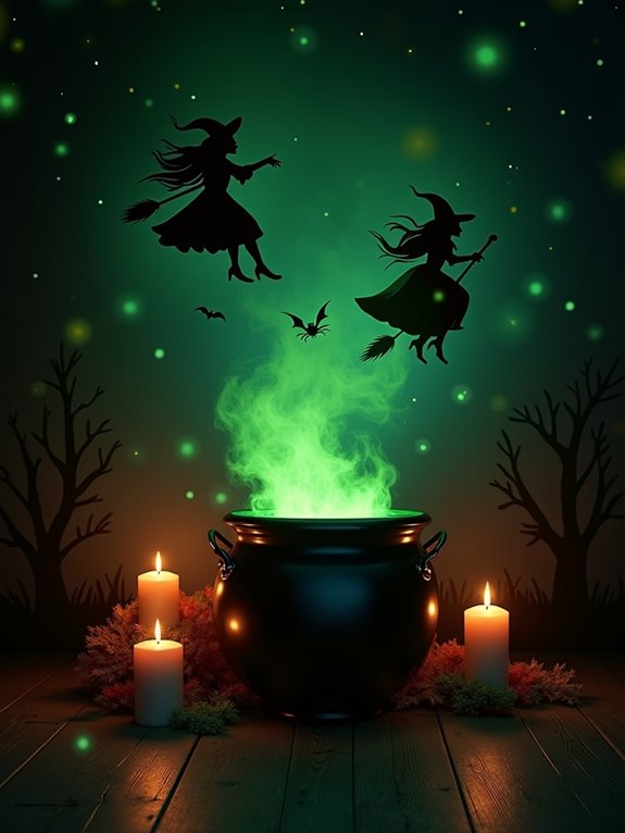 enchanting bubbling cauldron decor