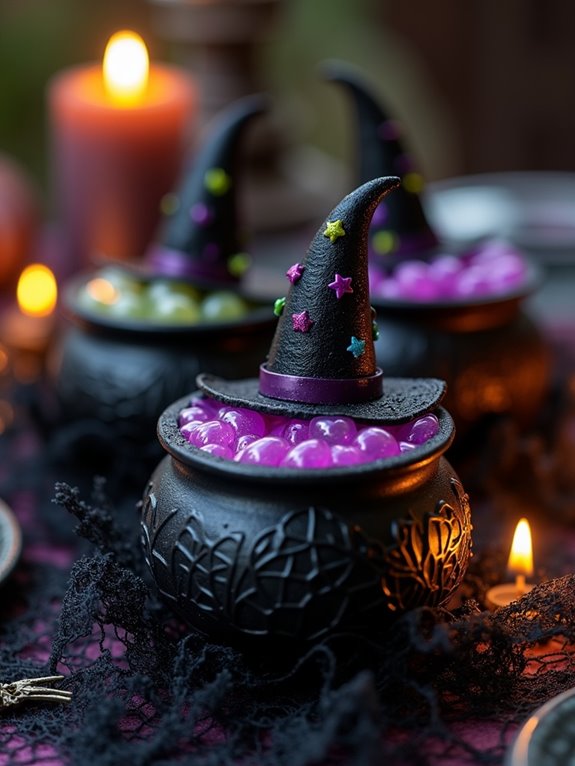 enchanting cauldron witch hats