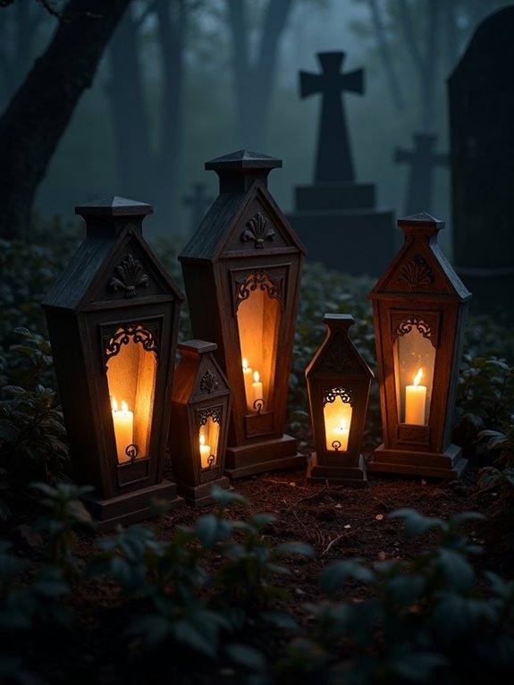 enchanting coffin lantern decor