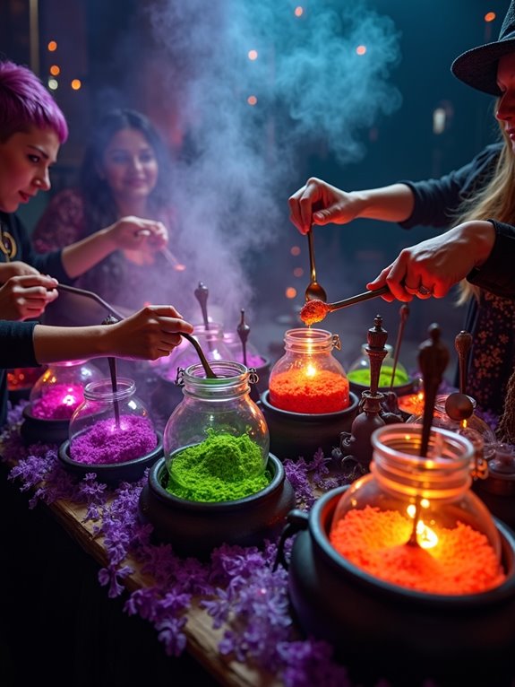 enchanting colorful smoothie creations